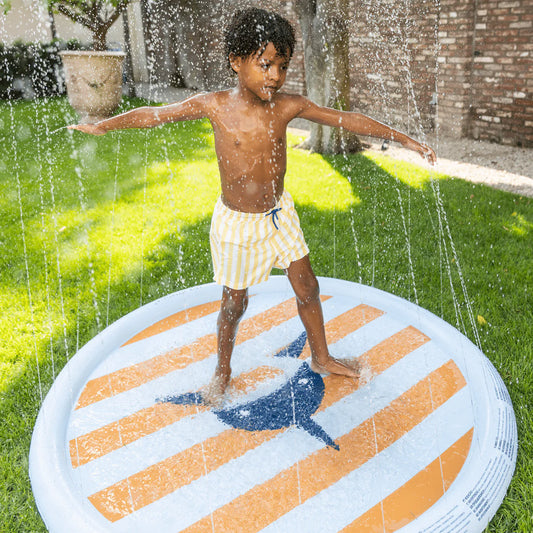 Swim Essentials | Tropical Shark | Meerkleurige Waterspeelmat Ø 150 cm