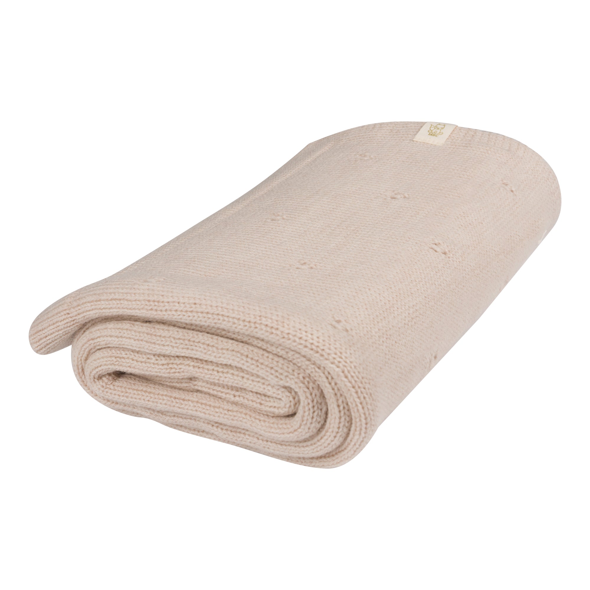 Merinowol Pointelle deken | Seashell | Moalie