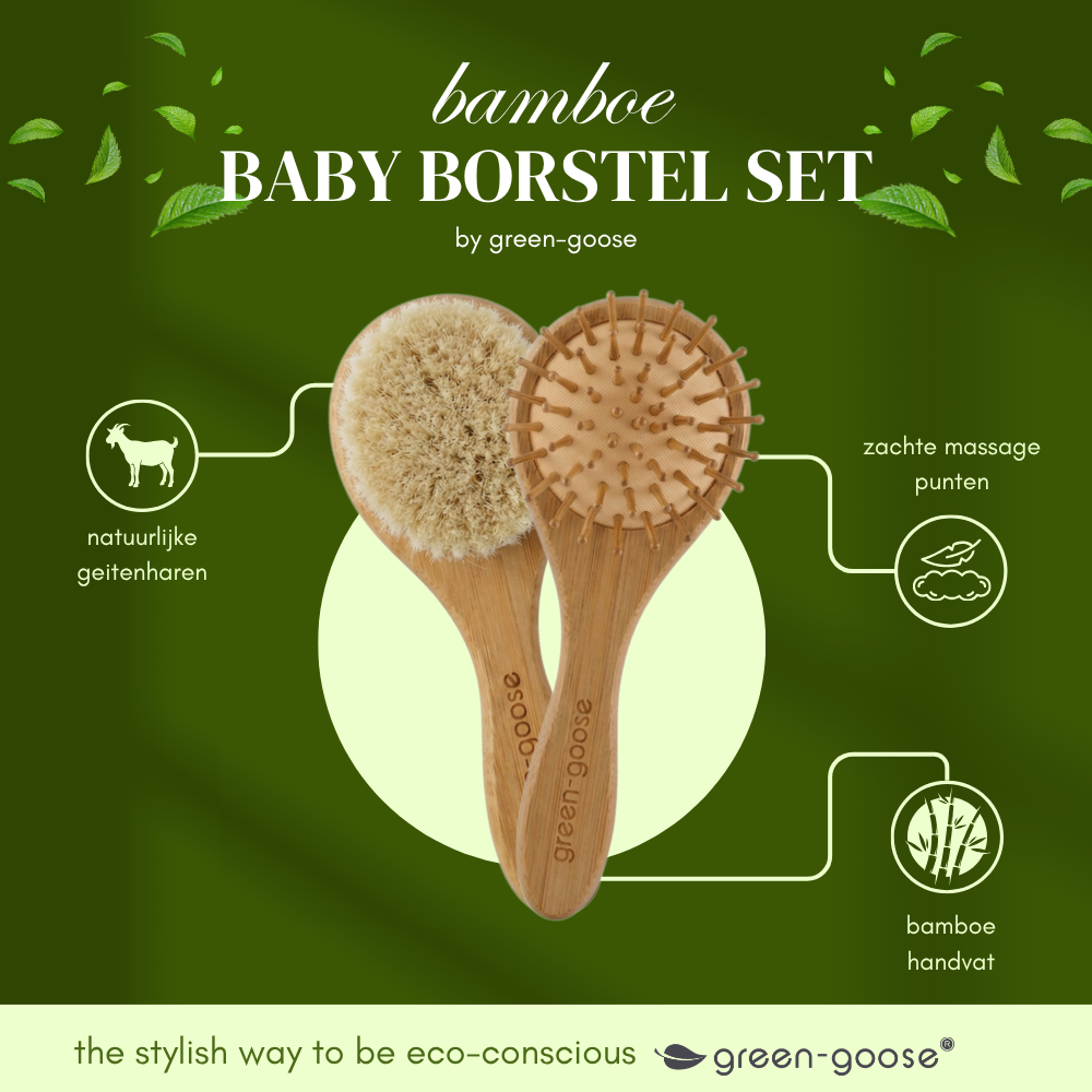Green-Goose | Baby Bamboe Haarverzorgingspakket