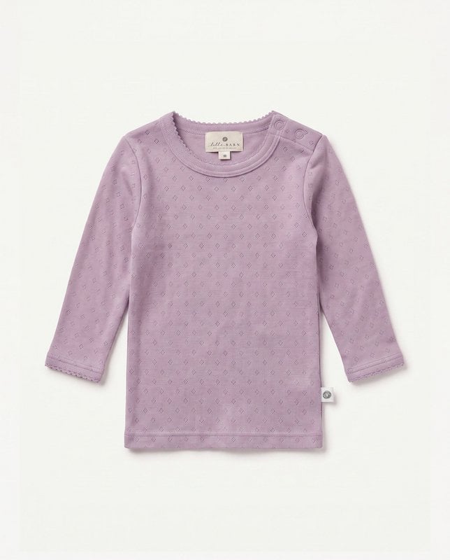 Lavender Frost | Wollen truitje pointelle | Merinowol | Lille Barn