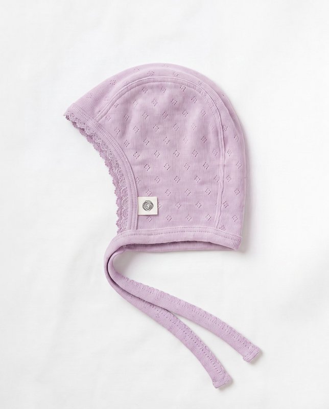 Lavender Frost | Wollen strikmutsje pointelle | Merinowol | Lille Barn