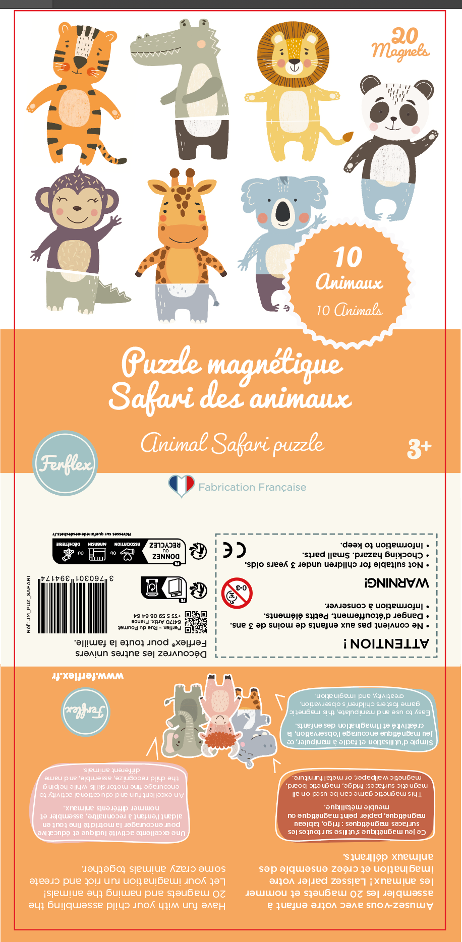 Ferflex | Magneetpuzzel | Dierensafari