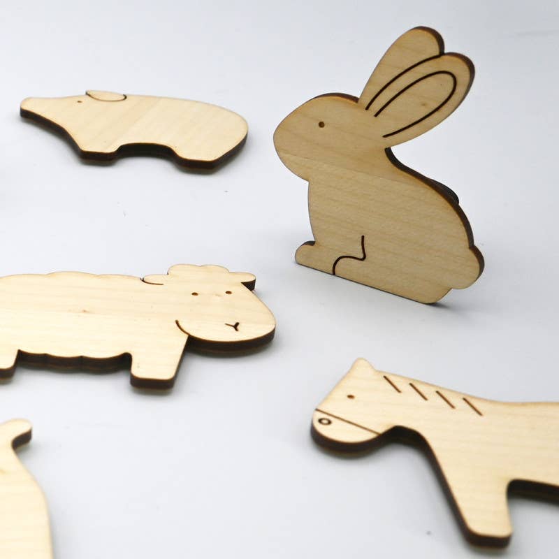 Ferflex | Magnetisch houten spel | Boerderijdieren