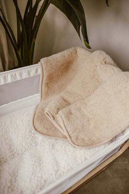 2 maten | Merinowollen deken beige | Luxe comfort voor de allerkleinsten | KiCO Label