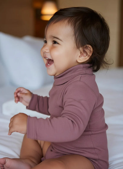 Romper met col | 100% Merinowol | Lavender Mist