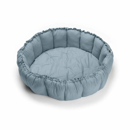Play& Go | Bloom Dusty Blue Organic Cotton Babymat