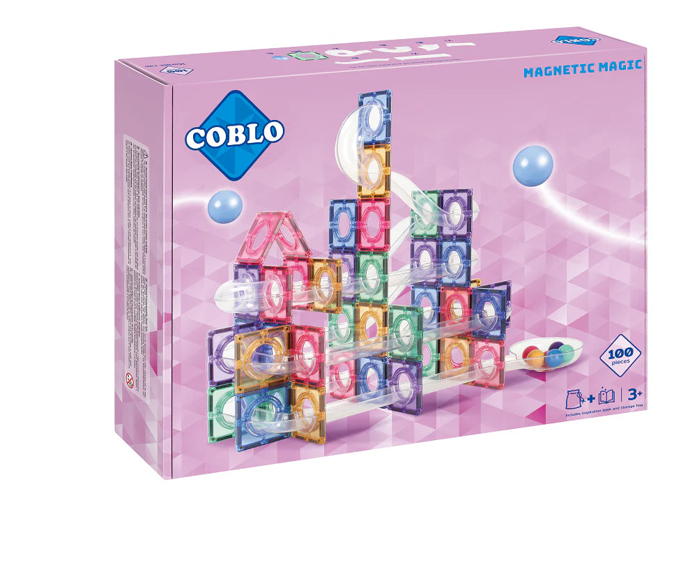 Coblo | Knikkerbaan pastel | 100 delig |