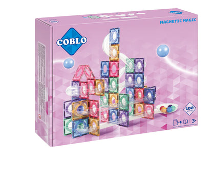 Coblo | Knikkerbaan pastel | 100 delig |