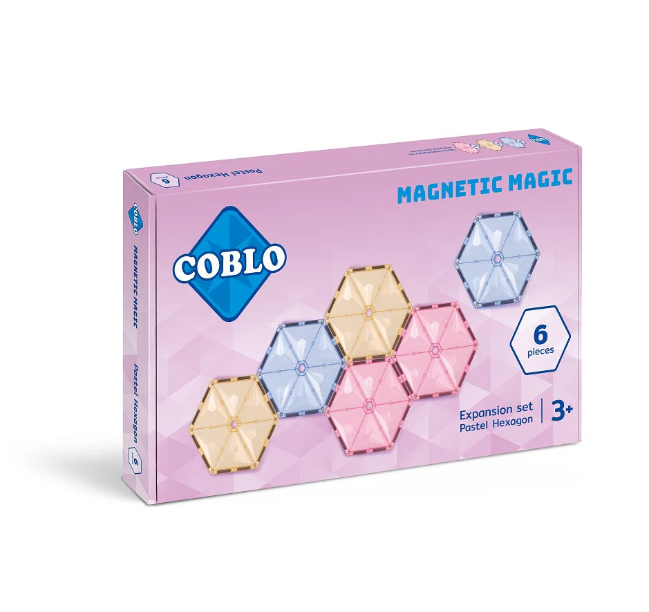 Coblo | Hexagon pastel | 6 stuks