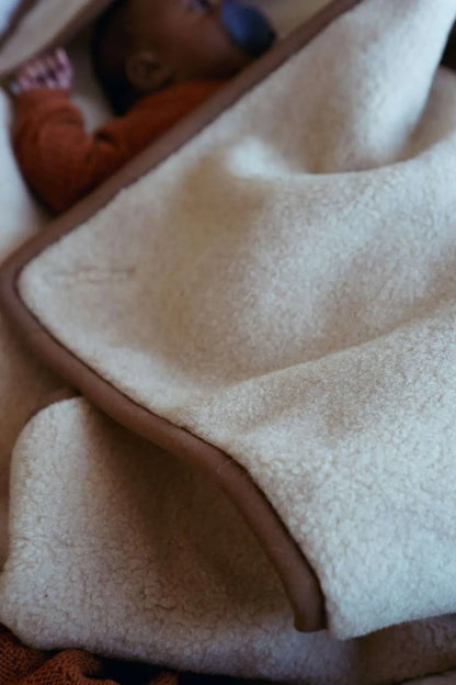 Wollen Wikkeldoek |  Maxi cosi opening | Beige