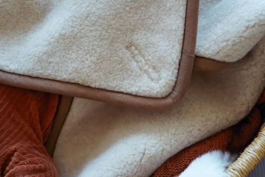 Wollen Wikkeldoek |  Maxi cosi opening | Beige