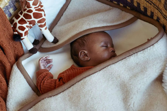 Wollen Wikkeldoek |  Maxi cosi opening | Beige