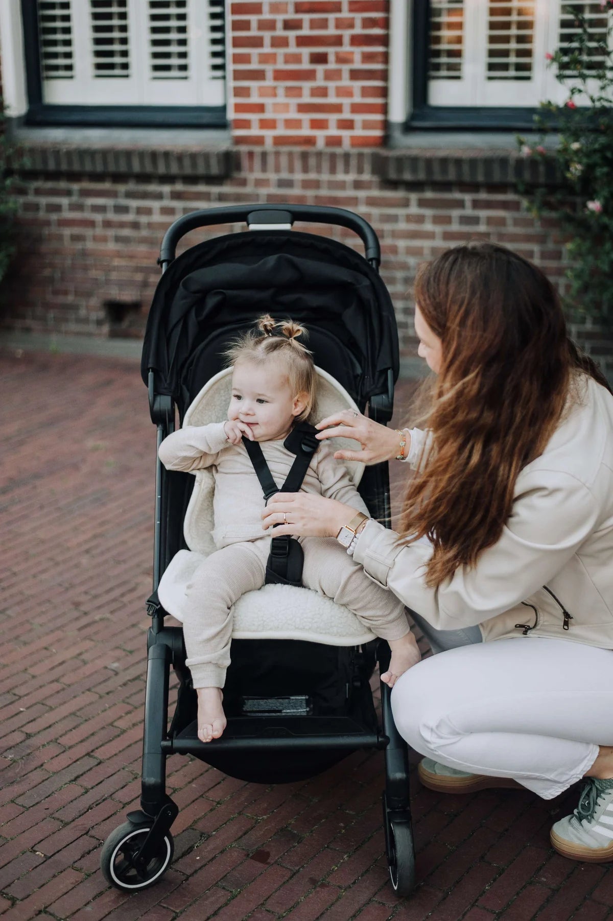 Onderlegger voor buggy of Maxicosi Naturel | Merinowol | KICO Label