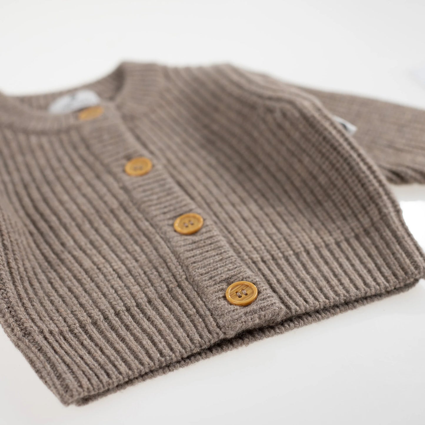 Gebreid Wollen Baby Vestje | 100% Merinowol | Cobble