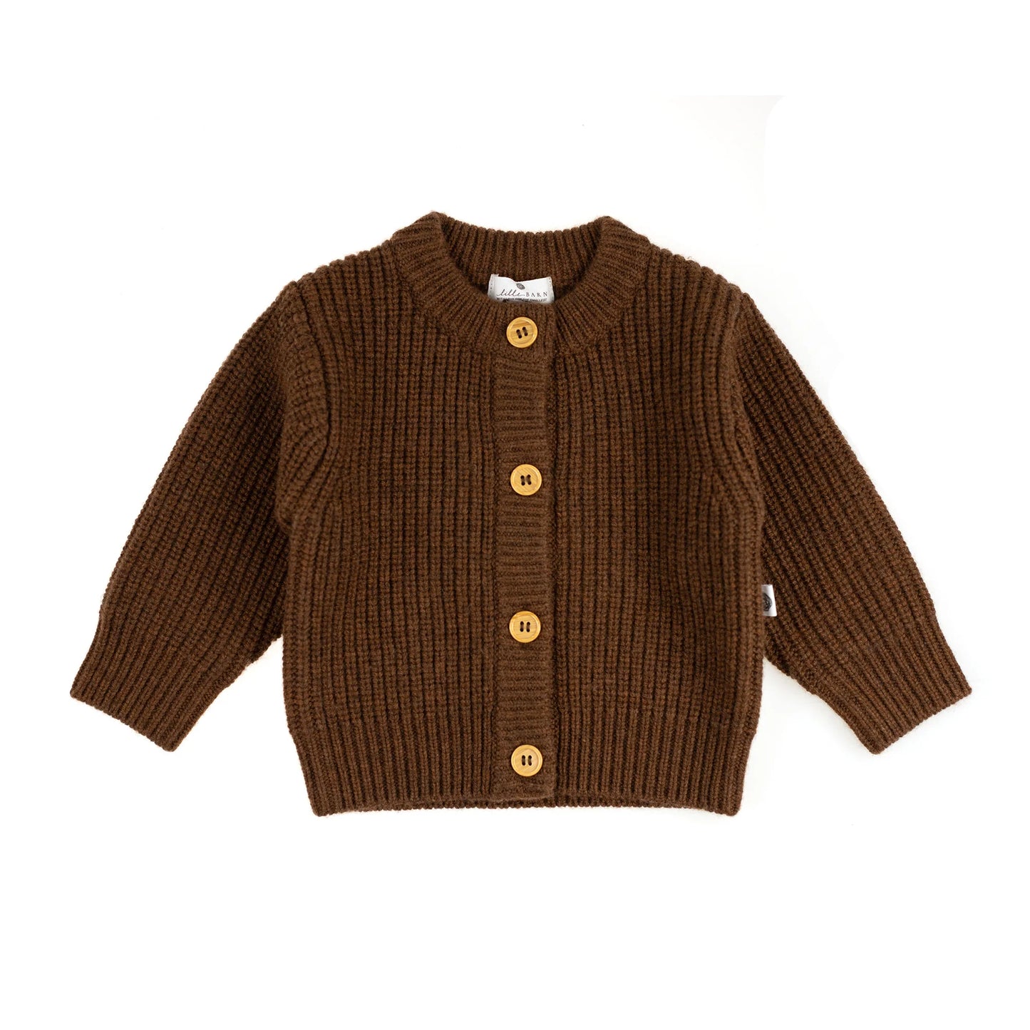 Gebreid Wollen Baby Vestje | 100% Merinowol | Brunette