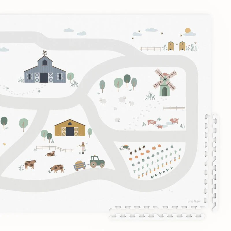 Play&Go EEVAA 3-in-1 Speelmat | Farm | Speel, berg op & bouw
