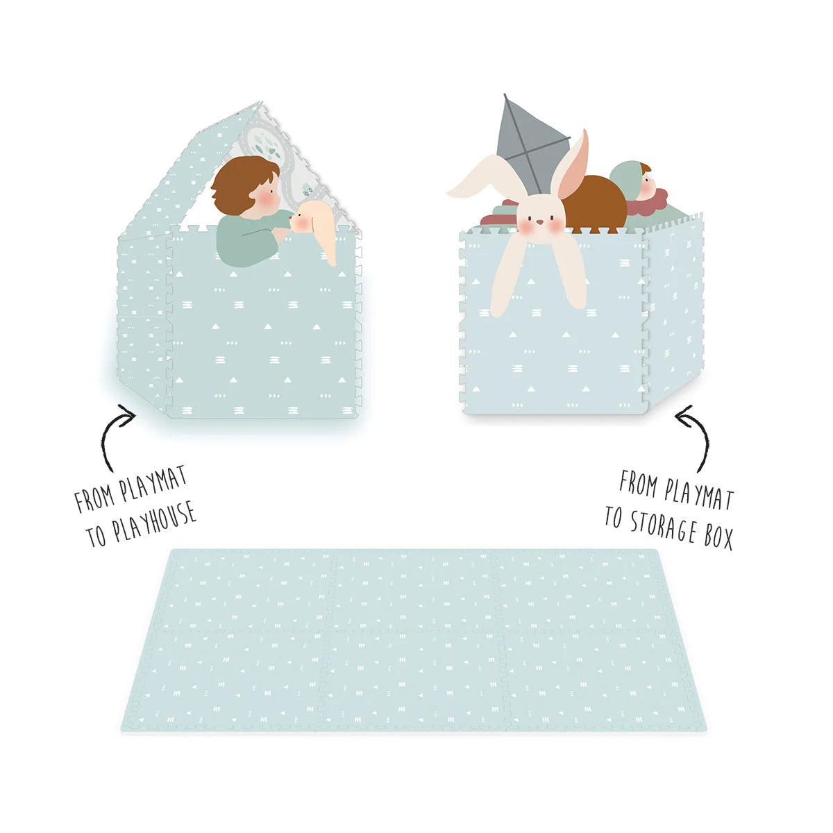 Play&Go EEVAA 3-in-1 Speelmat | Roadmap | Fantasie, organisatie en plezier in één