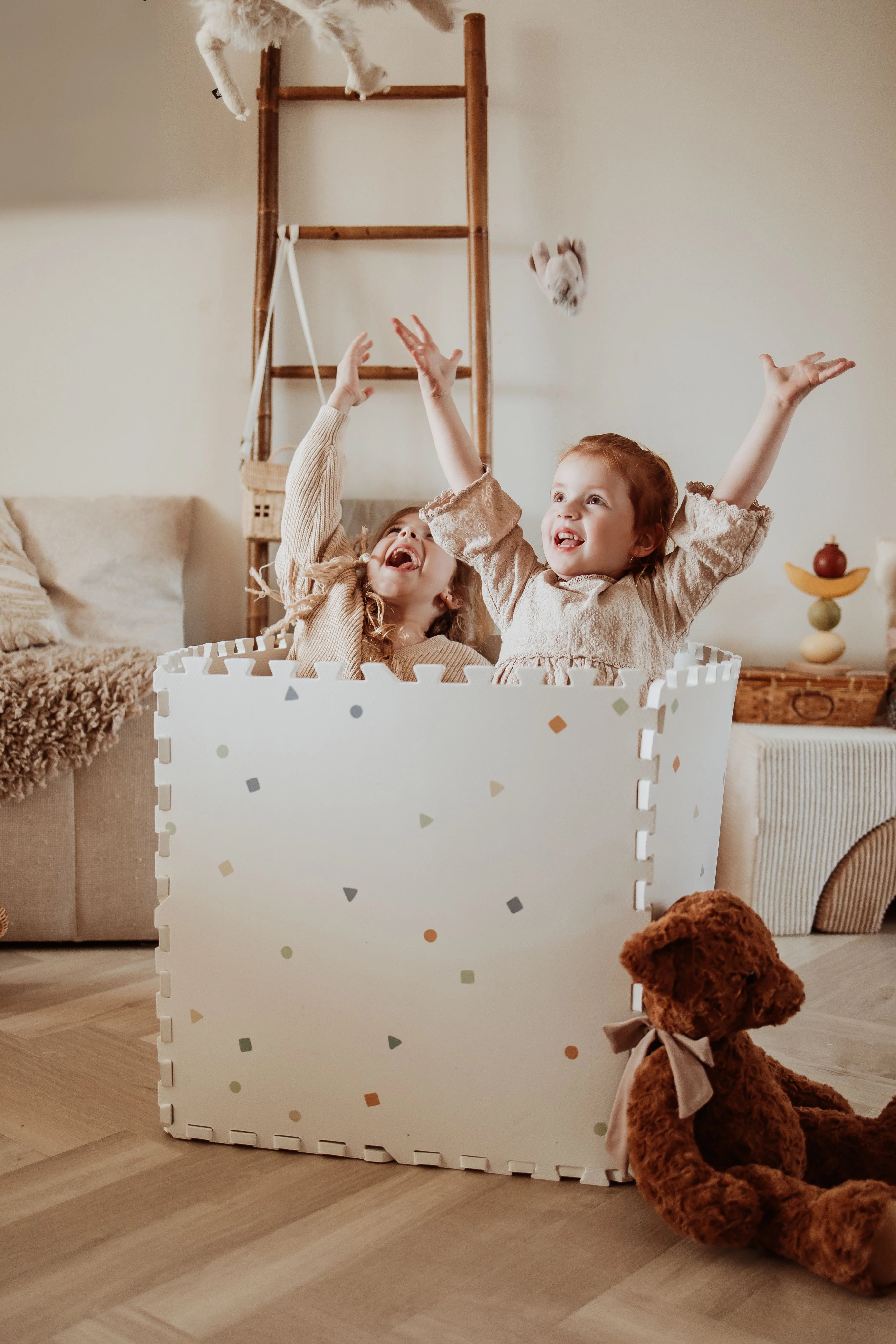 Play&Go EEVAA 3-in-1 Speelmat | Wereldmap | Spelenderwijs ontdekken, opbergen & bouwen