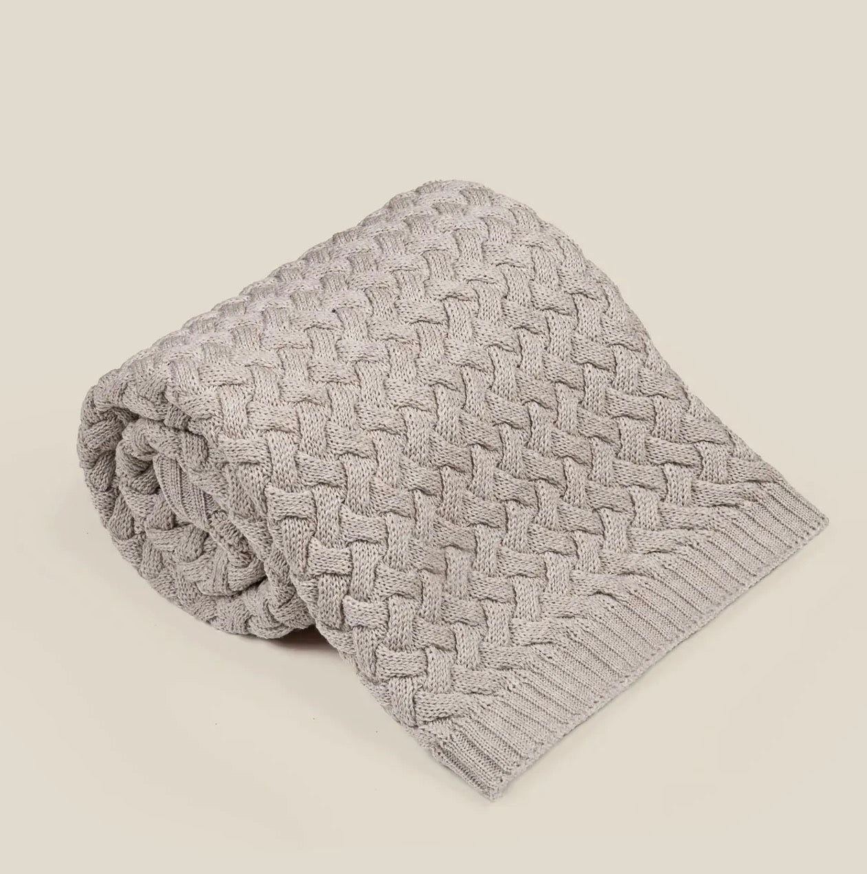 Babydeken van 100% Merinowol | zacht | 75x100cm | Beige Fluffy