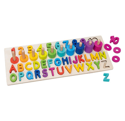 Nummer & Alphabet puzzel | Hout | Goki