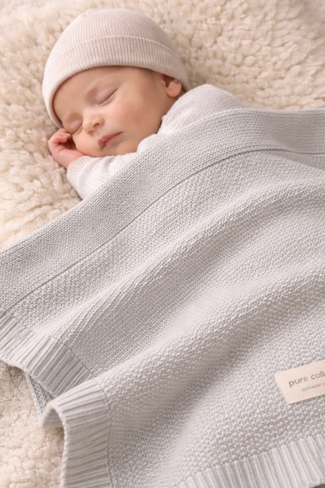 Wollen deken | 100% Merino wol | Grijs