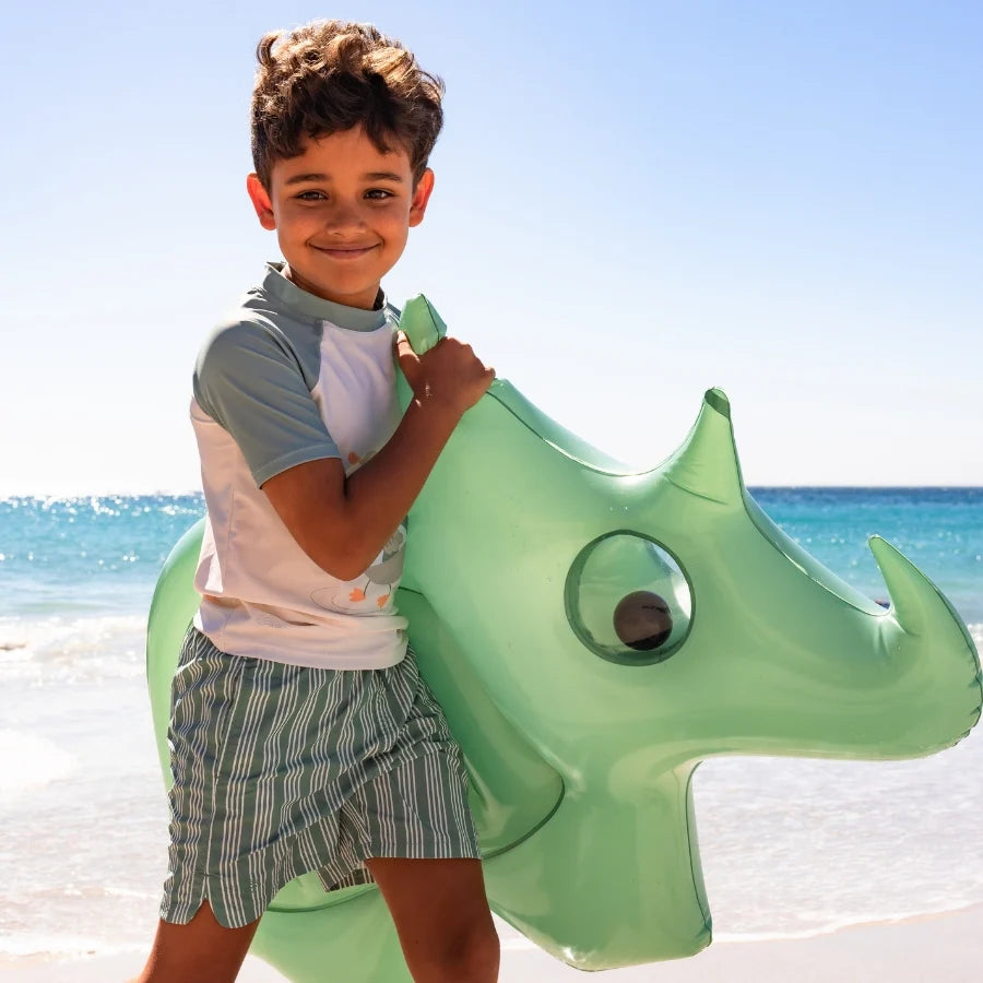 Dino | Groene Dino Luxe Luchtbed Swim Essentials