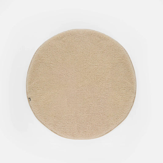 Boxkleed rond beige | 100% wol | Kico Label