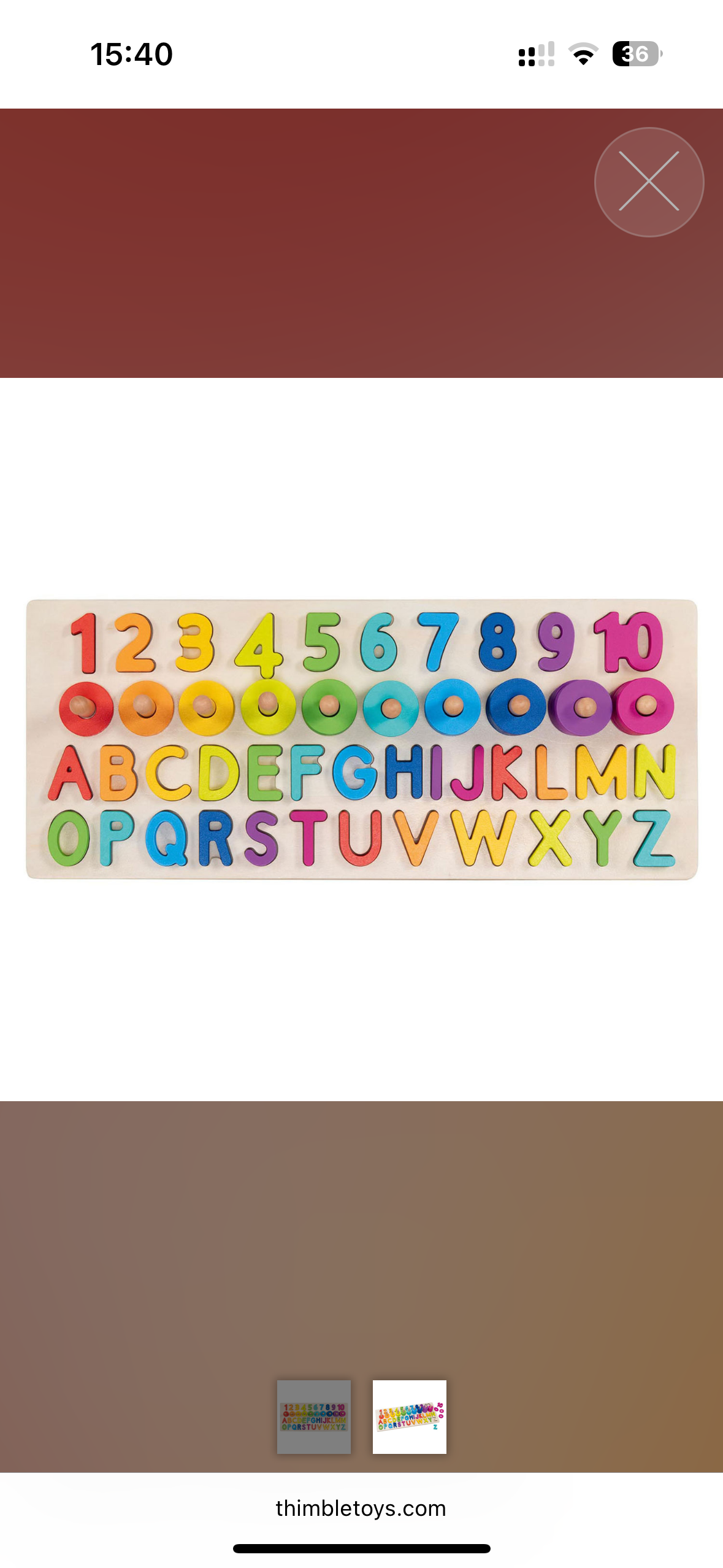 Nummer & Alphabet puzzel | Hout | Goki