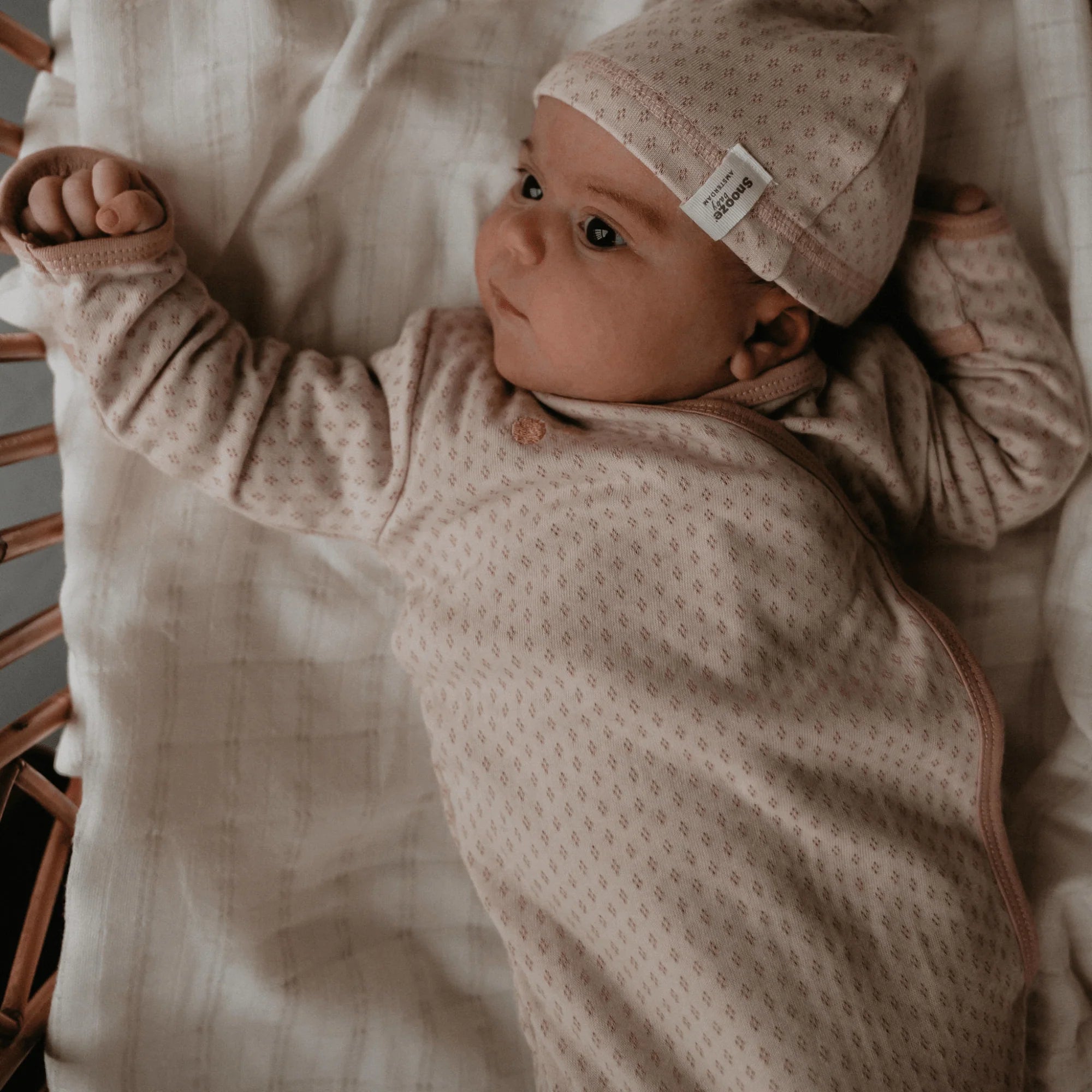 Babycocon met Mutsje | Milky Rust | 100% Biologisch Katoen