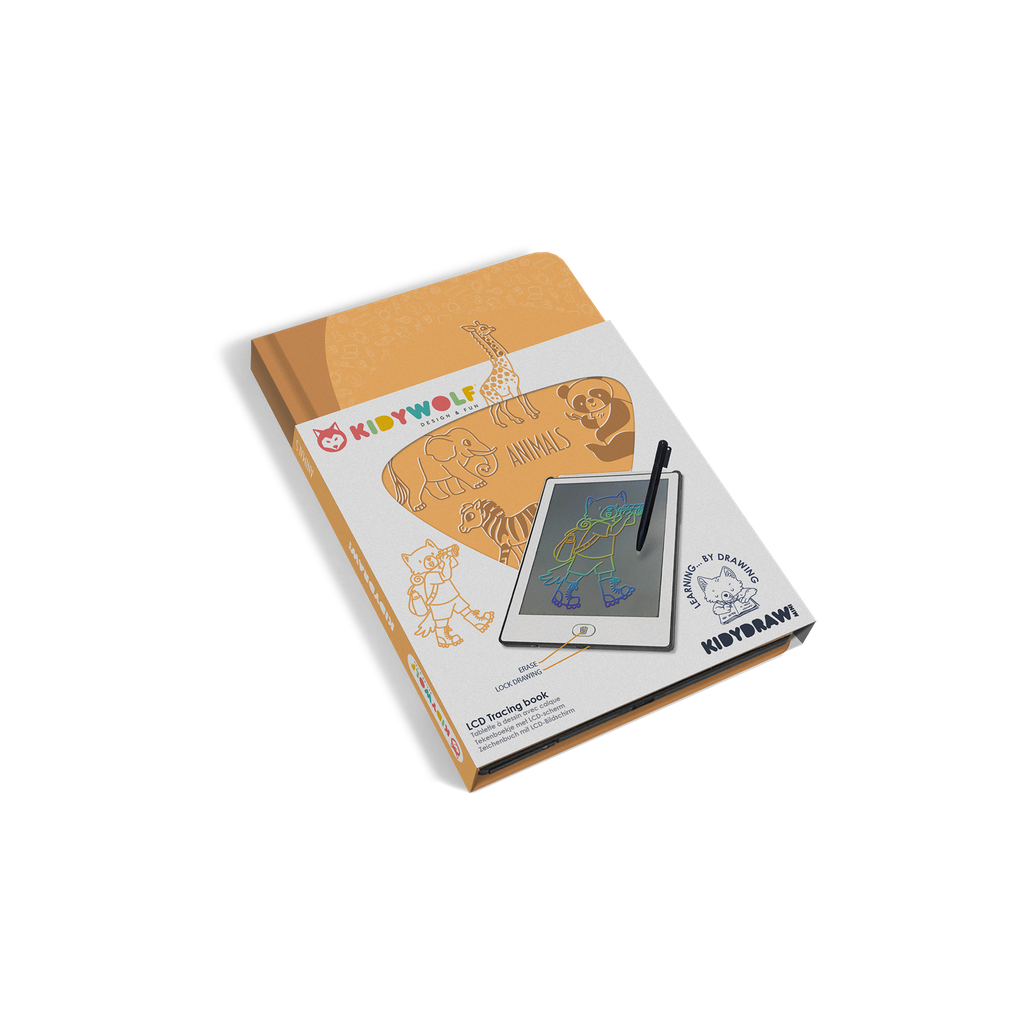 KIDYDRAW-MINI | Tekenblok 30 Dieren | KIDYWOLF