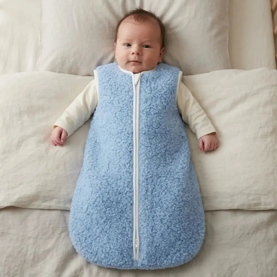 The Merino Sleeping Bag | 100% Merinowol | Lichtblauw |  Moalie