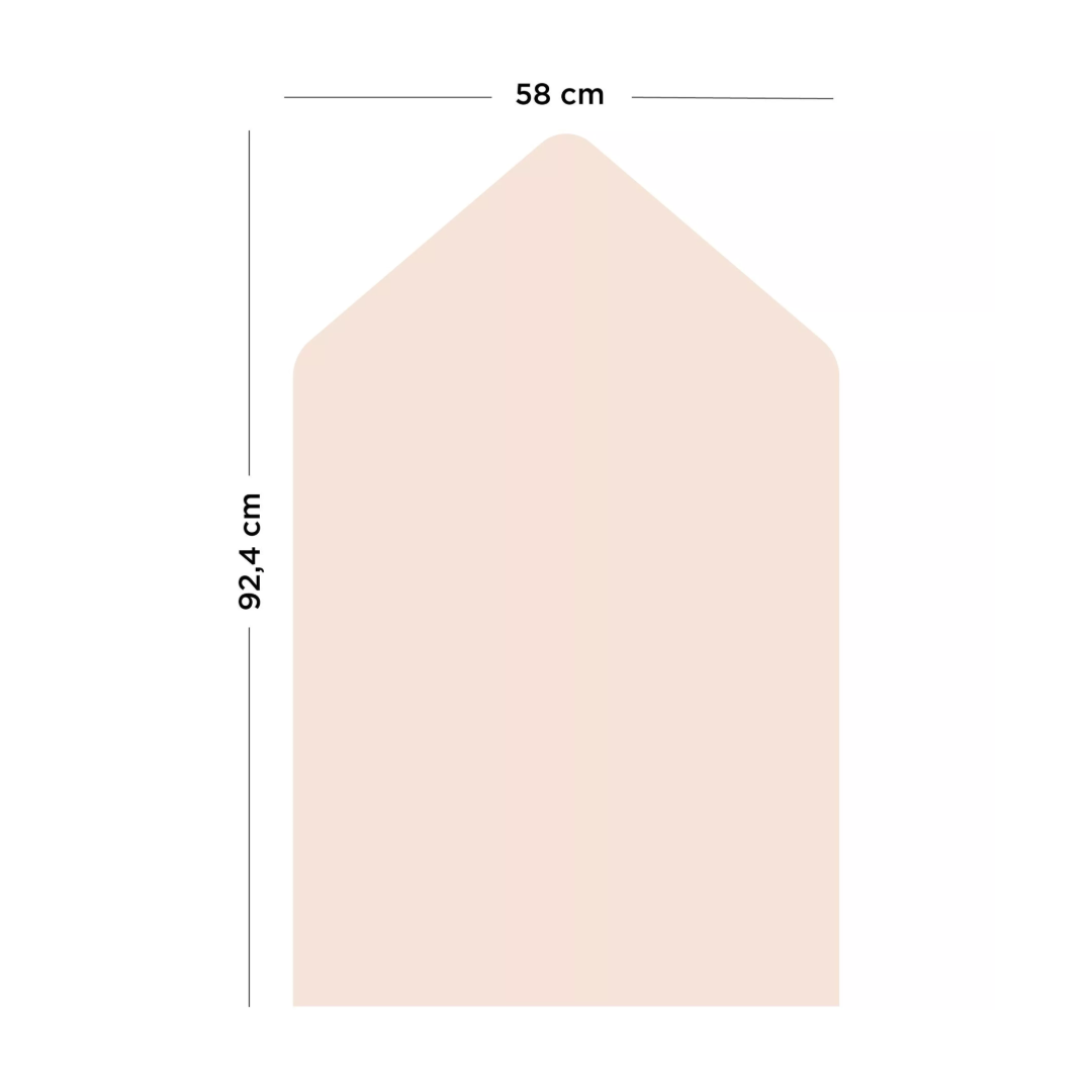 Ferflex | Magnetische muursticker huis | Pink Beige