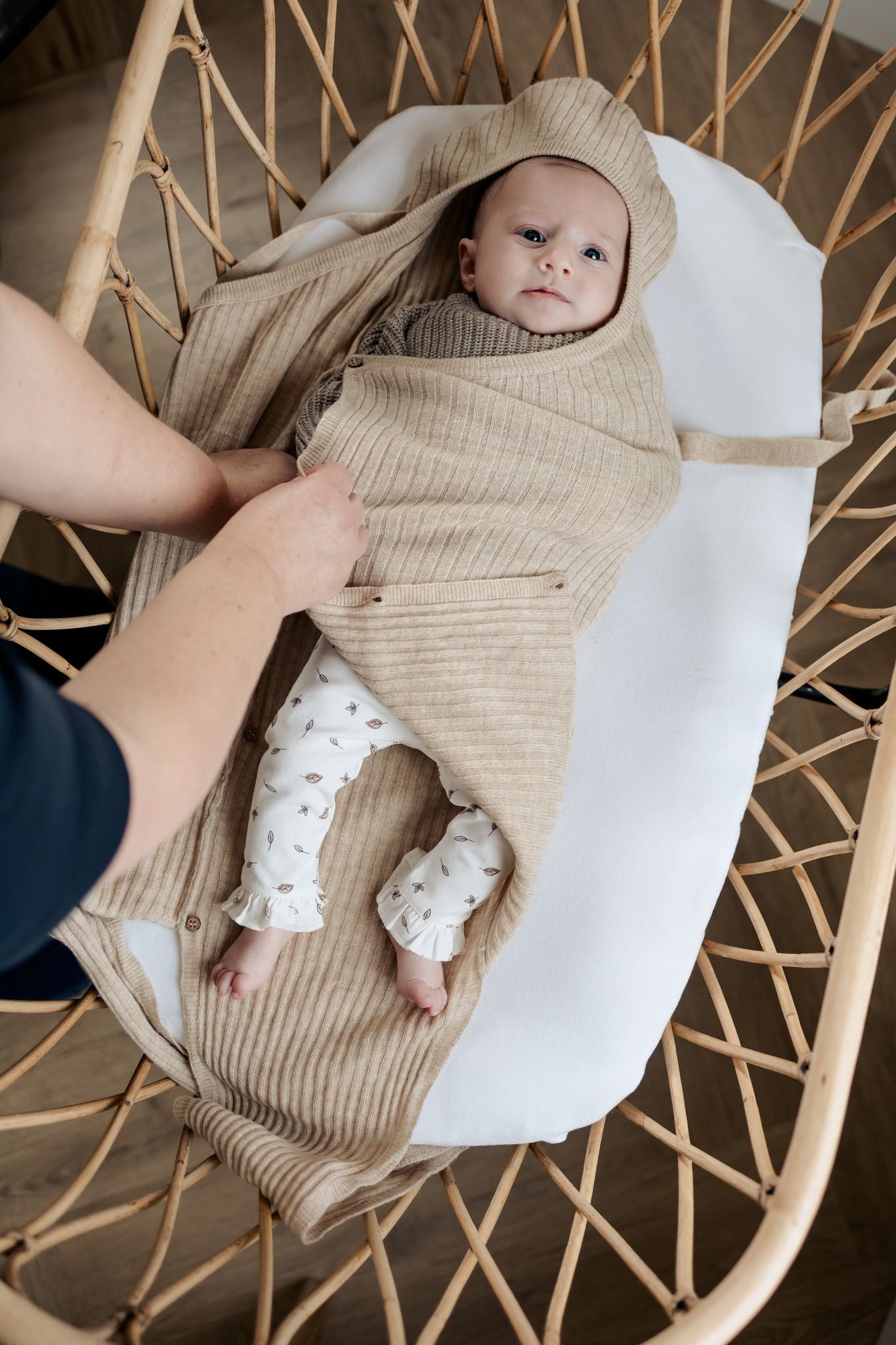 Wrap Snuggle Beige | 100% Merinowol | Moalie