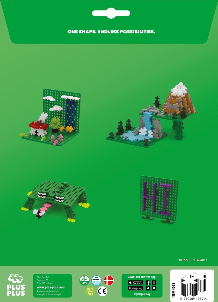 Plus-Plus | Baseplate Duo Green 2 stuks