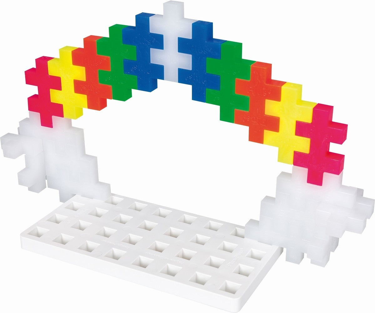 Plus-Plus | BIG Baseplate Duo Green/White 2 stuks