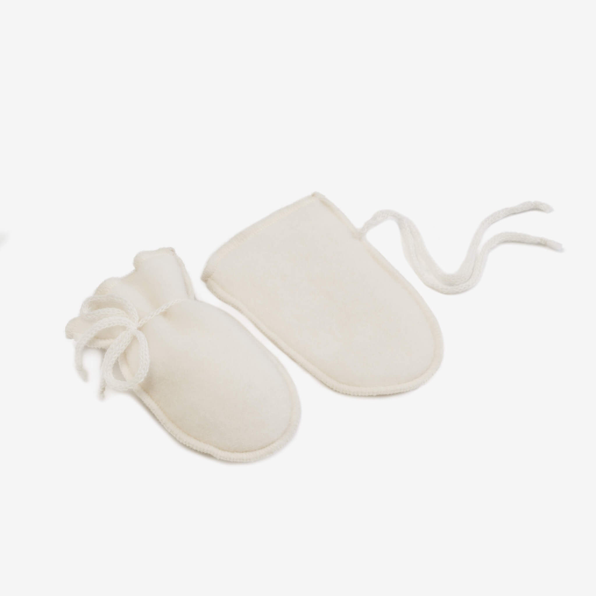 Merino Wollen Newborn Handschoen| Crème | Schaapmaatje