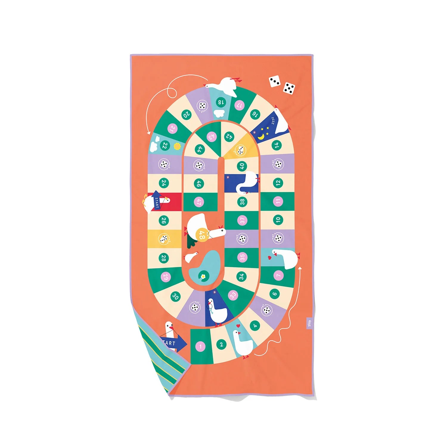 PlayTowel L 180 x 100cm | Ganzenbord | Quut