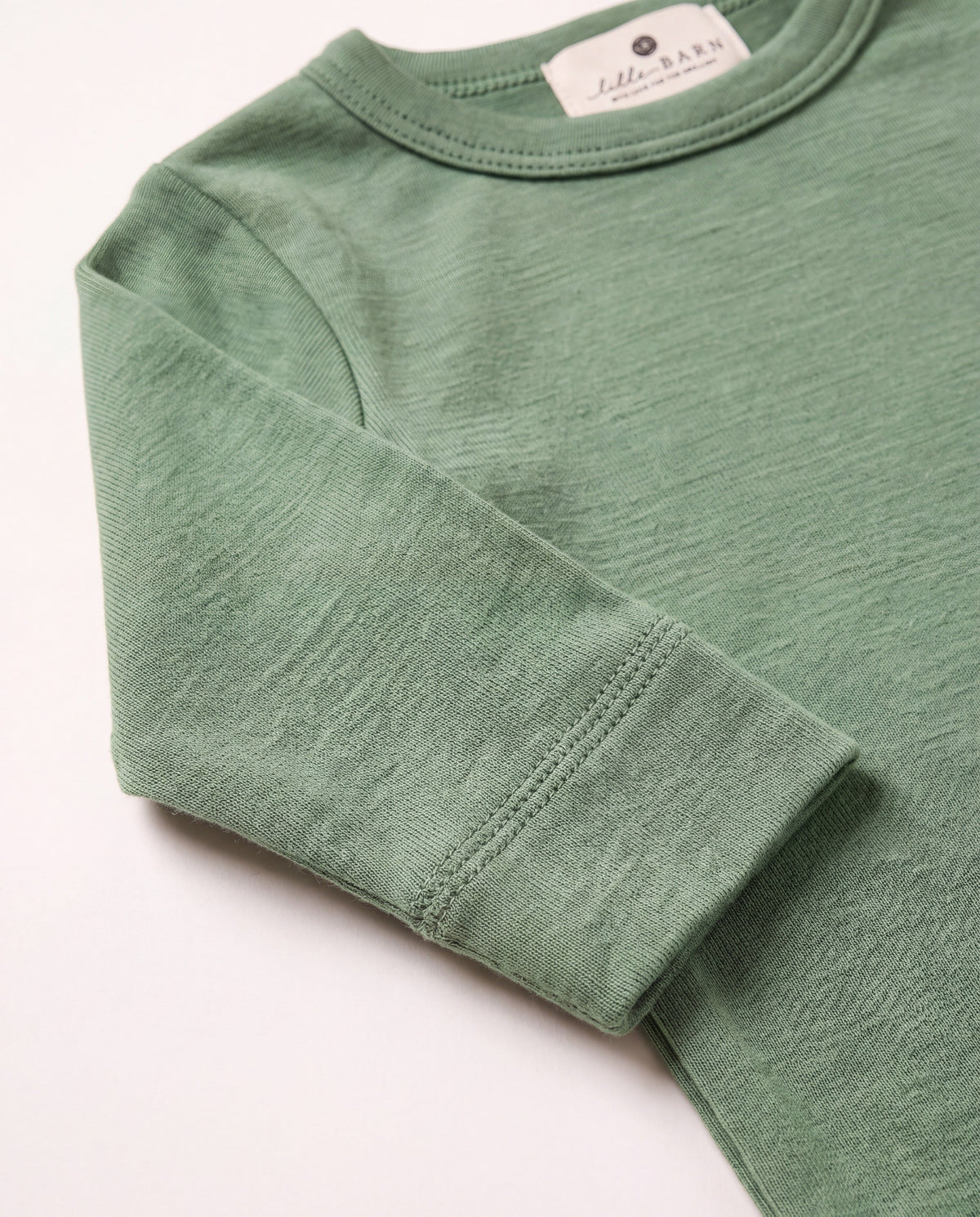 Wollen romper lange mouwen Shale Green | Lille Barn - productfoto 2