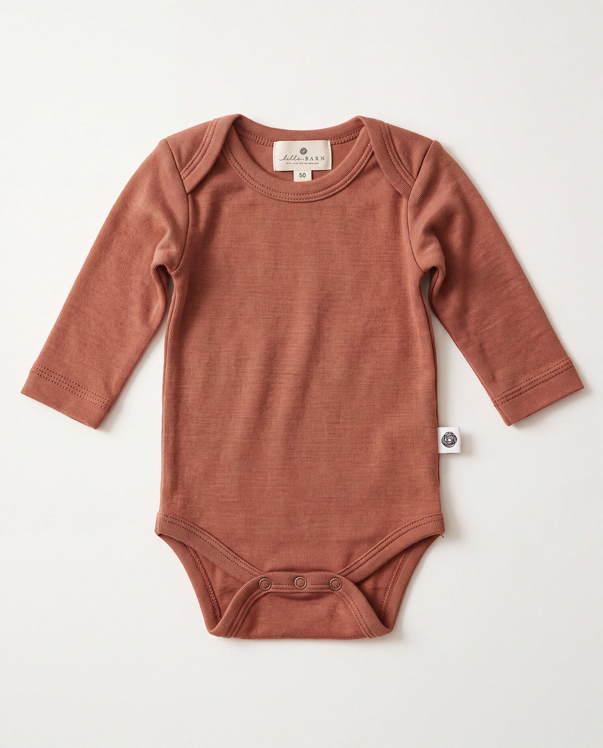 Wollen romper lange mouwen | Cedar Wood | Lille Barn - productfoto 2