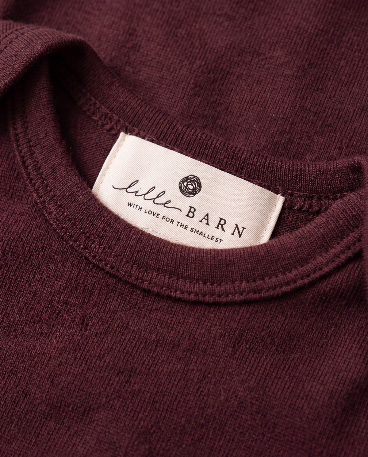 Wollen romper lange mouwen | Red Mahogany | Lille Barn - productfoto 4