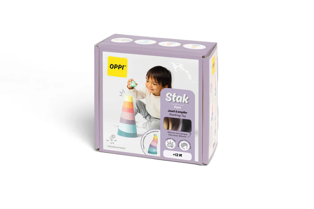 Stak Stapeltoren | Schuin & Creatief Stapelen | OPPI | Vanaf 1 jaar
