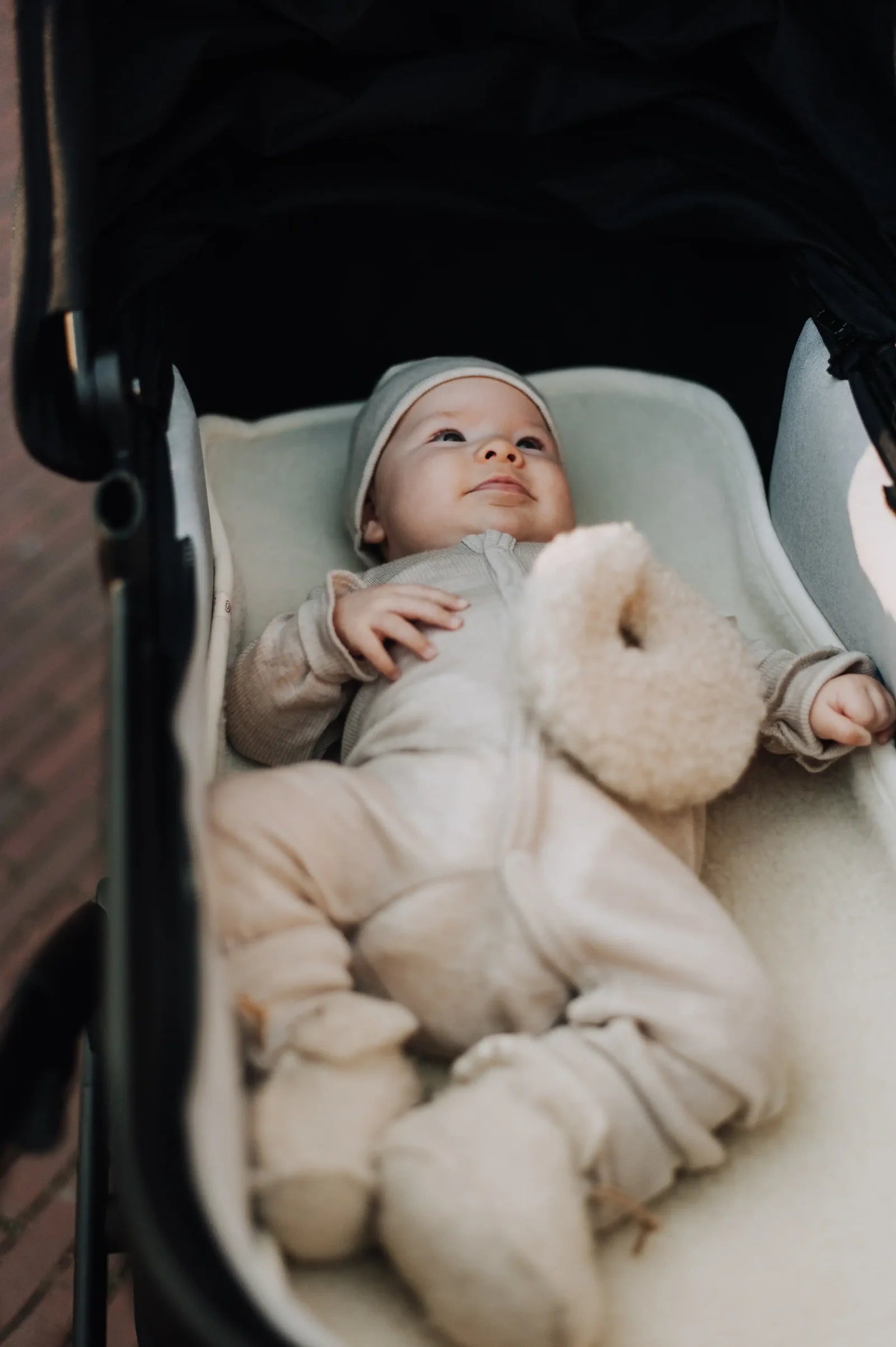 Onderlegger reiswieg Beige | Merinowol | KICO Label