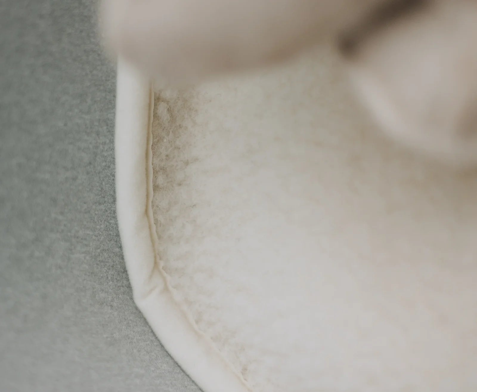 Onderlegger reiswieg Beige | Merinowol | KICO Label