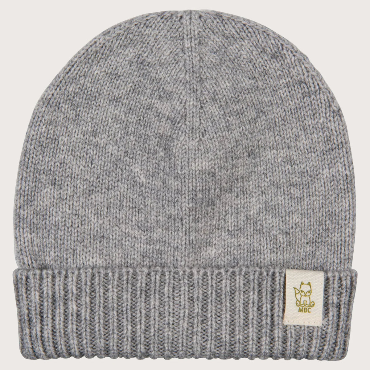 Fine Knit mutsje | Merinowol & cashmere | Moalie Stone Grey