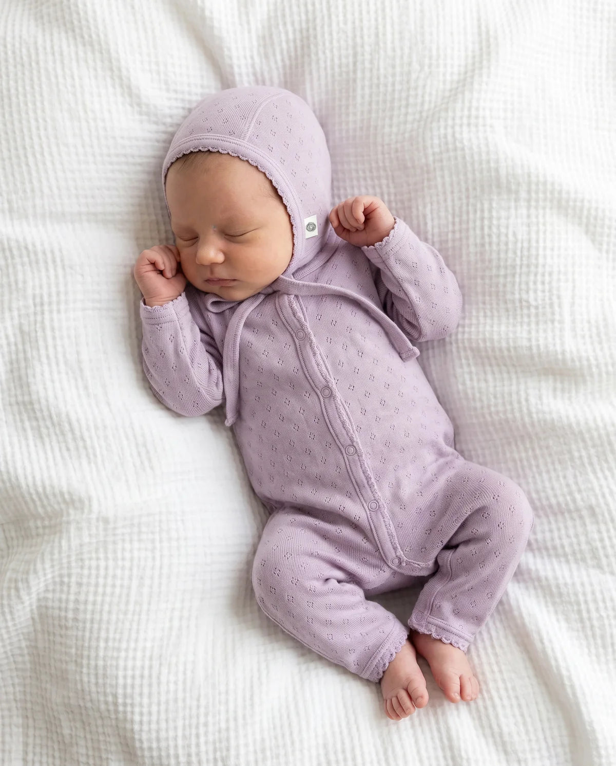 Wollen boxpakje pointelle  | Merino wol | Lavender Frost | Lille Barn