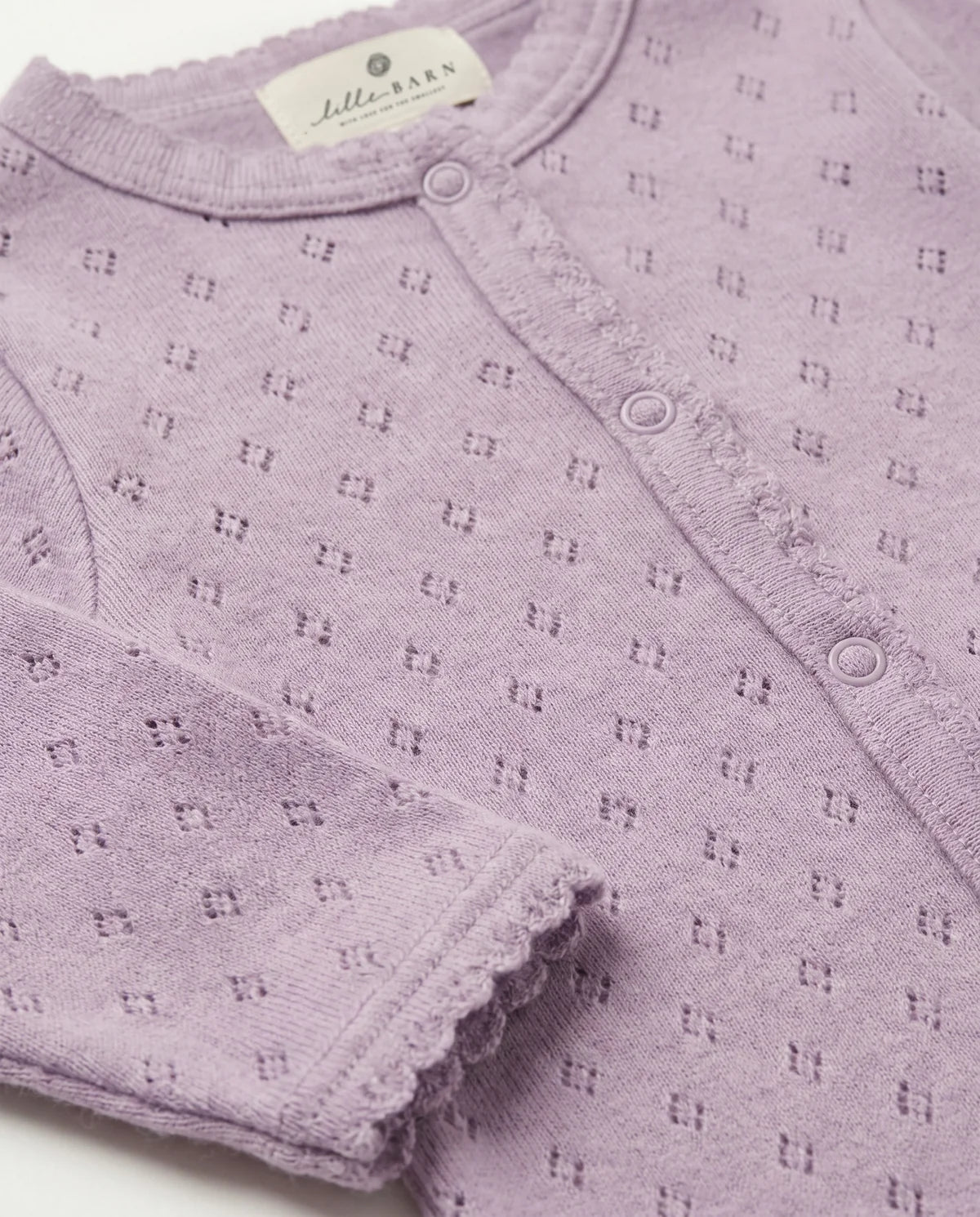 Wollen boxpakje pointelle  | Merino wol | Lavender Frost | Lille Barn