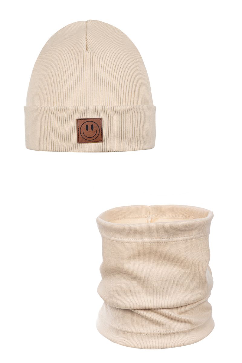 ANDER SMILE – muts en colsjaal – Beige