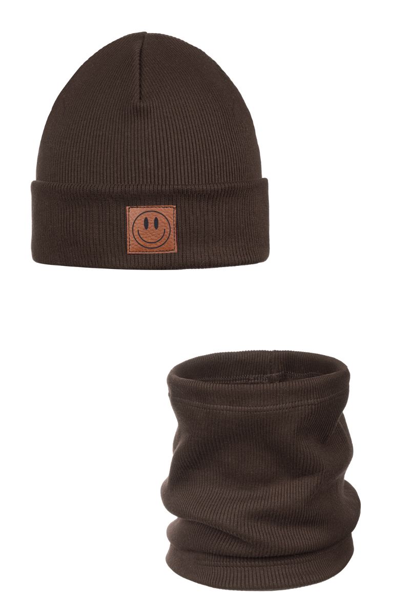 ANDER SMILE – muts en colsjaal – Bruin