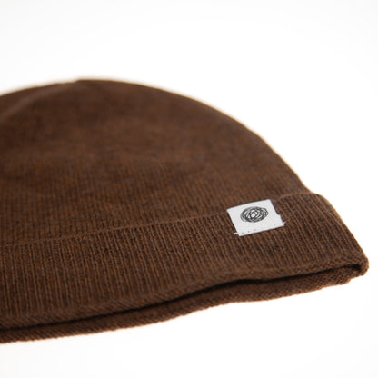 Wollen Baby Muts Gebreid | Merinowol | Brunette | Lille Barn