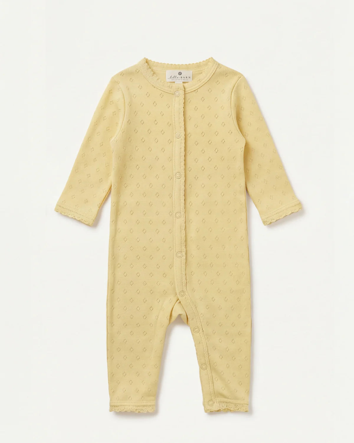 Wollen boxpakje pointelle  | Merino wol | Dusty Yellow | Lille Barn